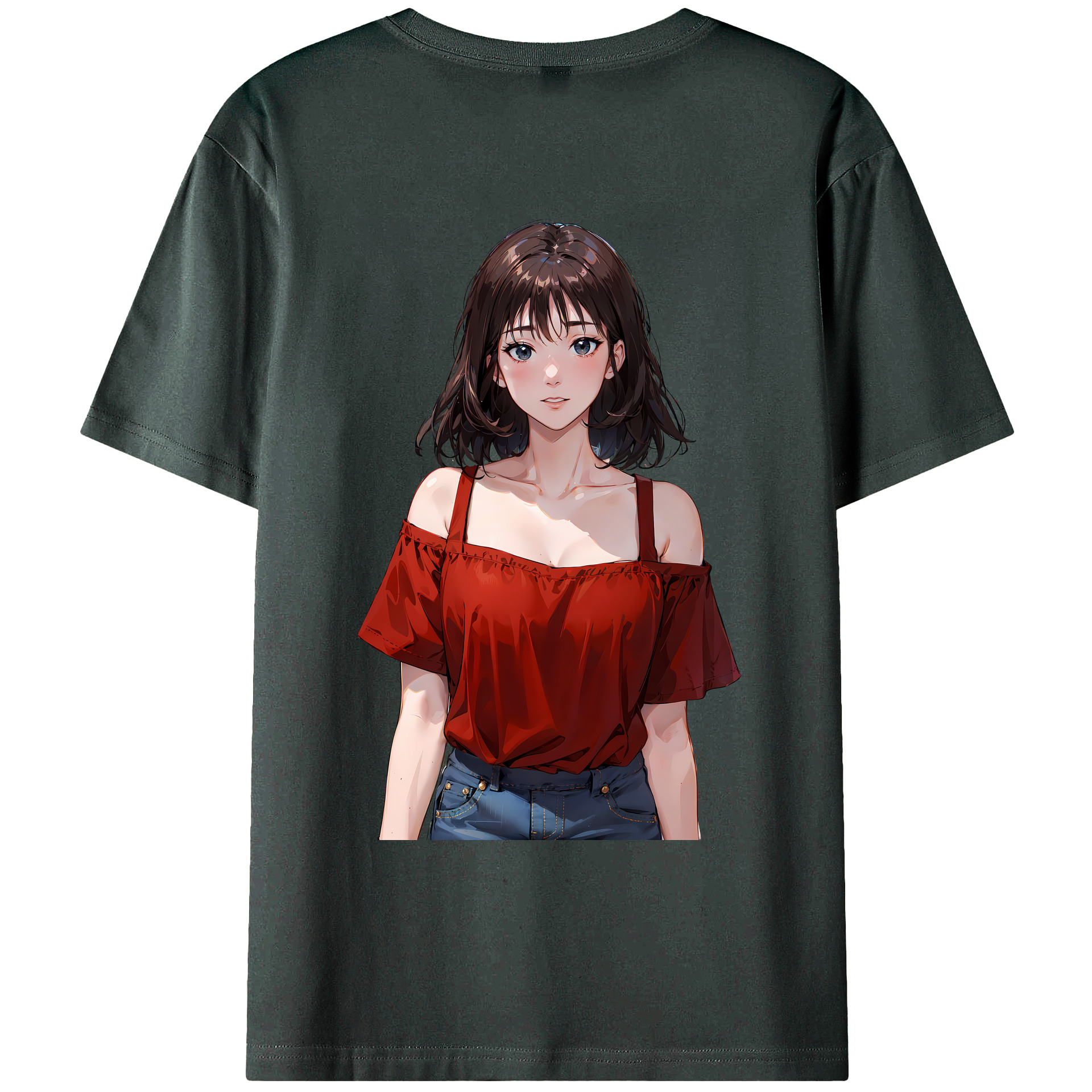 （画像用） SLAM DUNK／スラムダンク 綿100％ メンズ半袖Tシャツ（バックプリント） 通気性